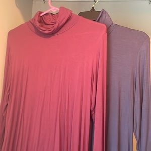 Turtleneck Swing Dresses (2) size XL